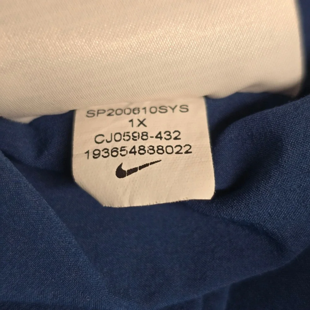 Nike Essential Pants Women 1X Blue Dri-Fit Cropped Tapered Athleisure Gym Light